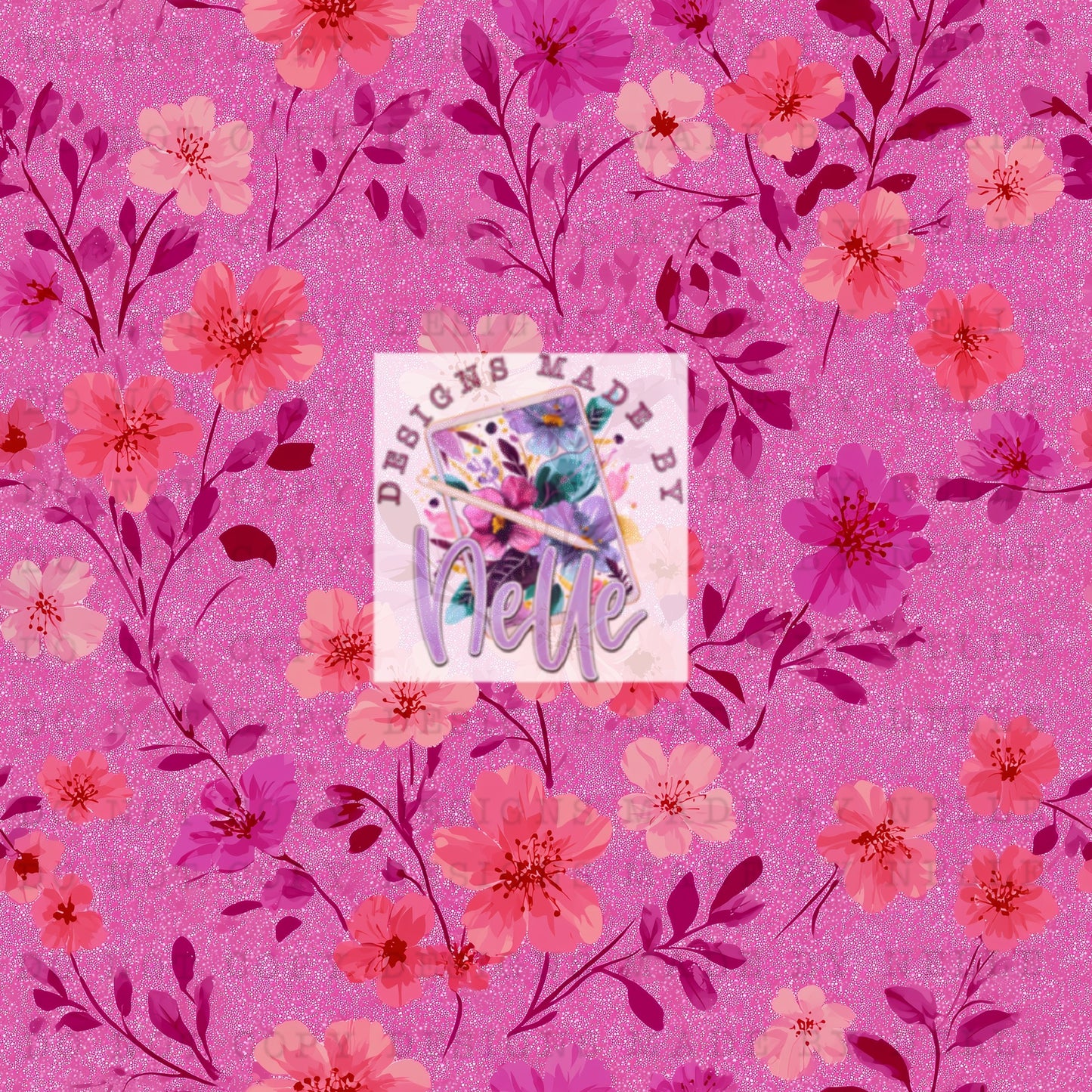 Candy Pink Wildflower Meadow