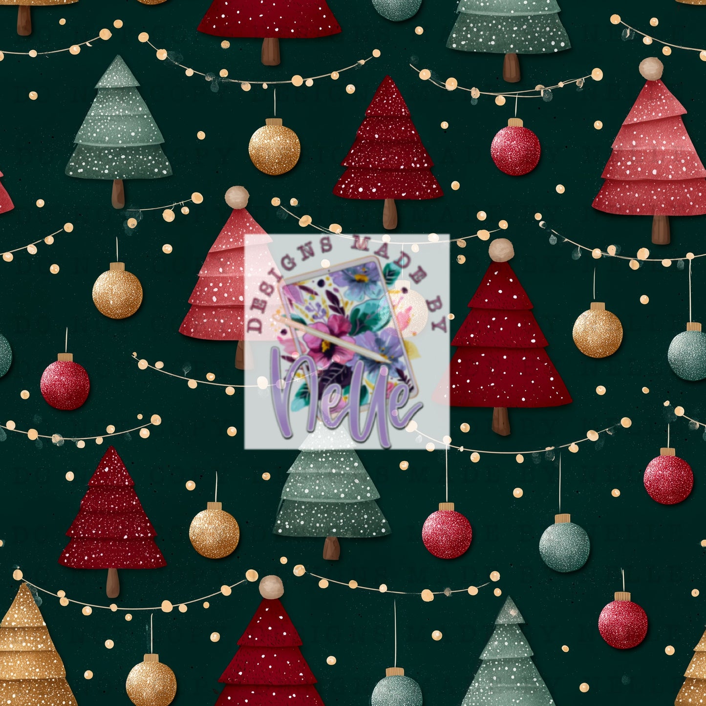 Rustic festive trees