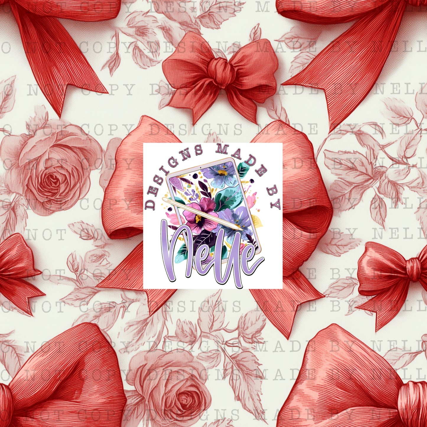 Crimson Floral Harmony