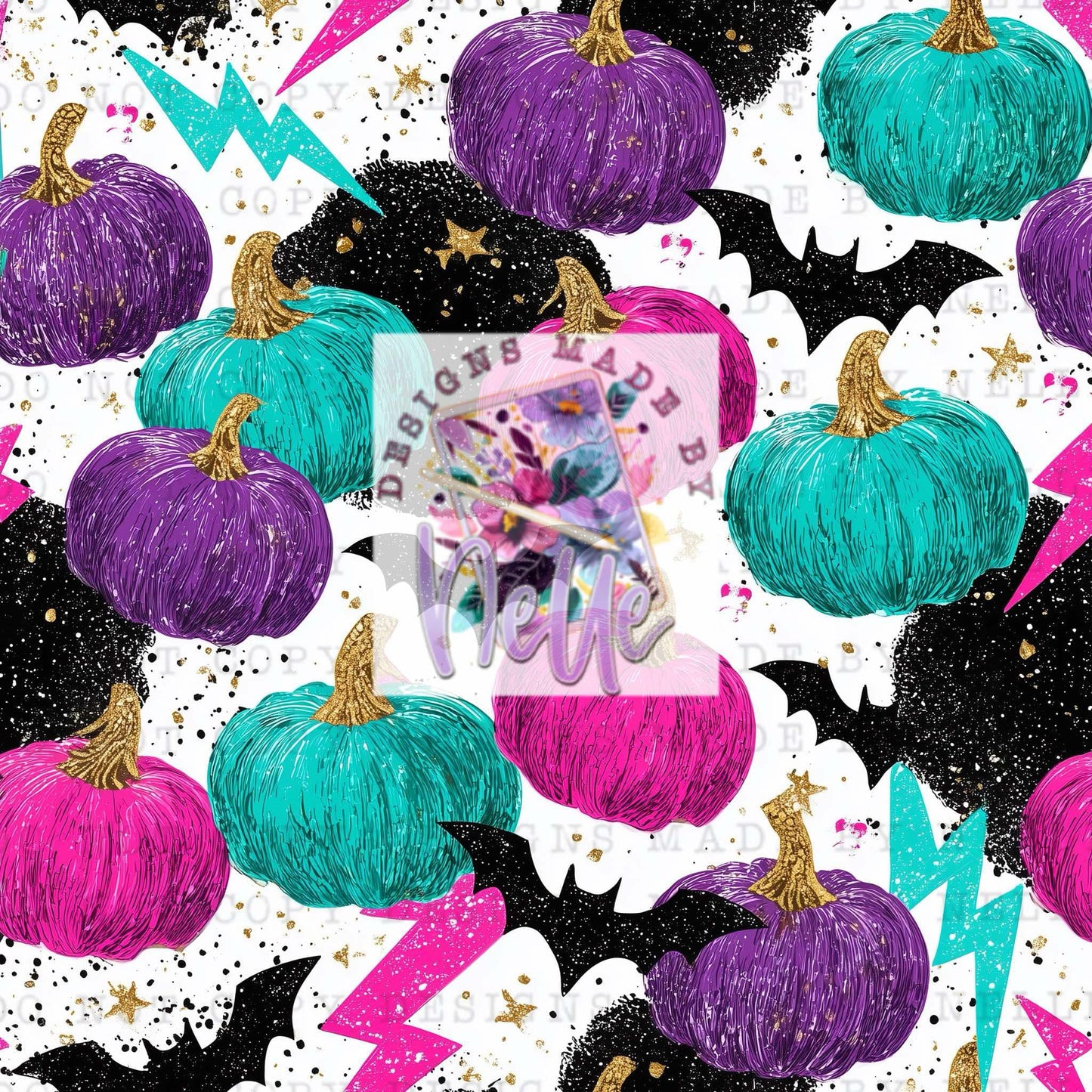 Pink Teal Blue Spooky Szn