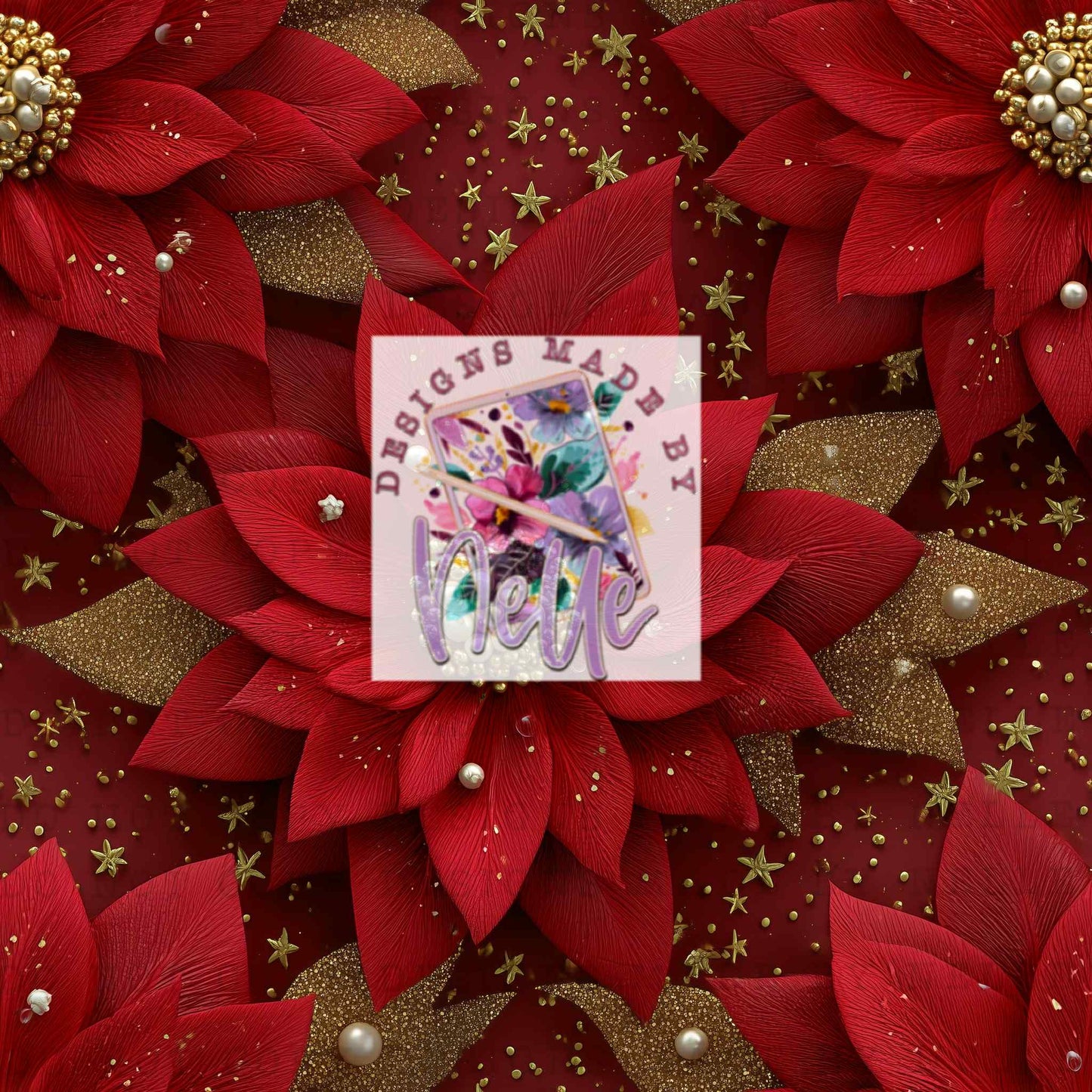 Traditional Christmas floral 3d (2)