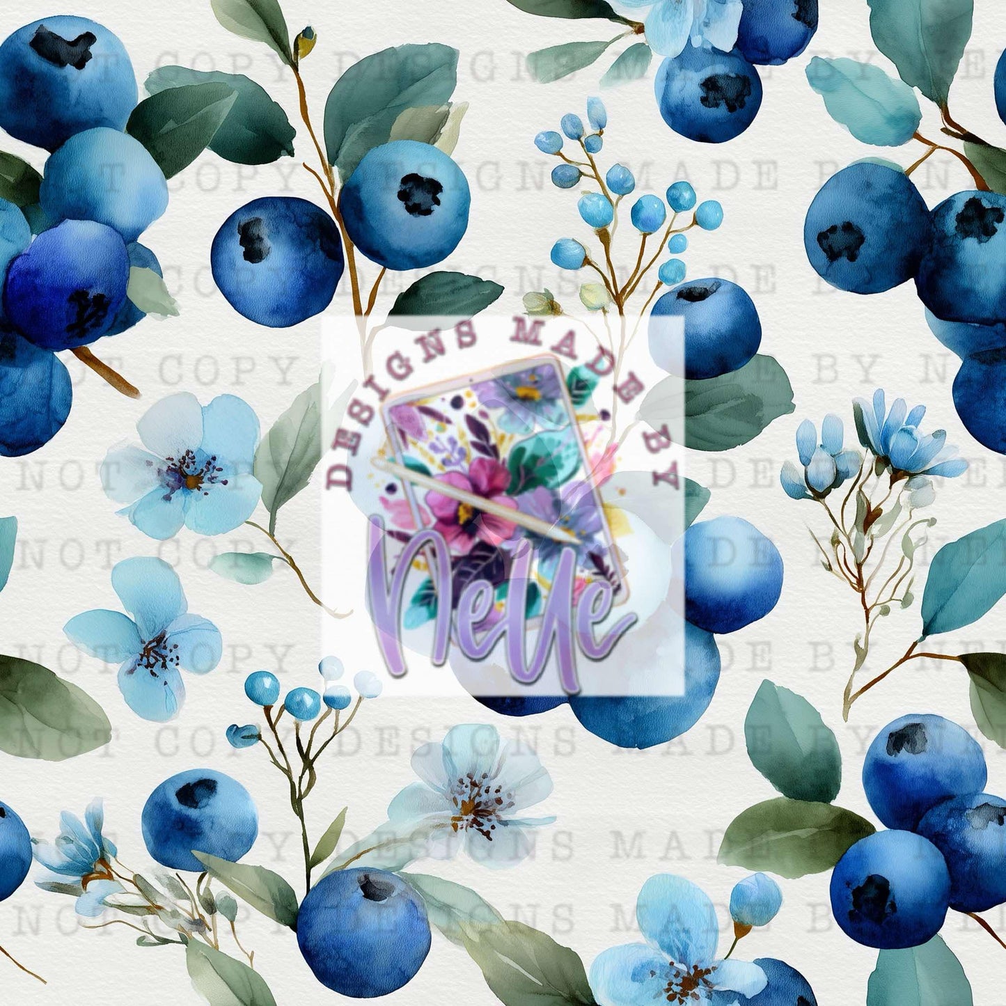 Floral Blueberry