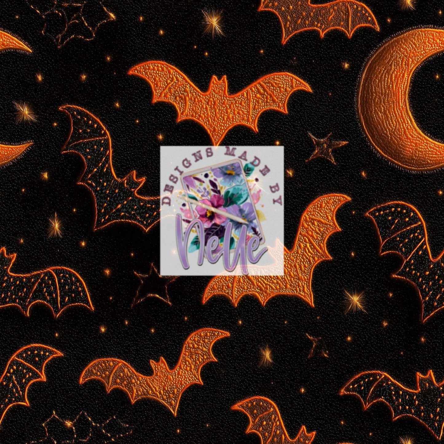 Embroidered bats