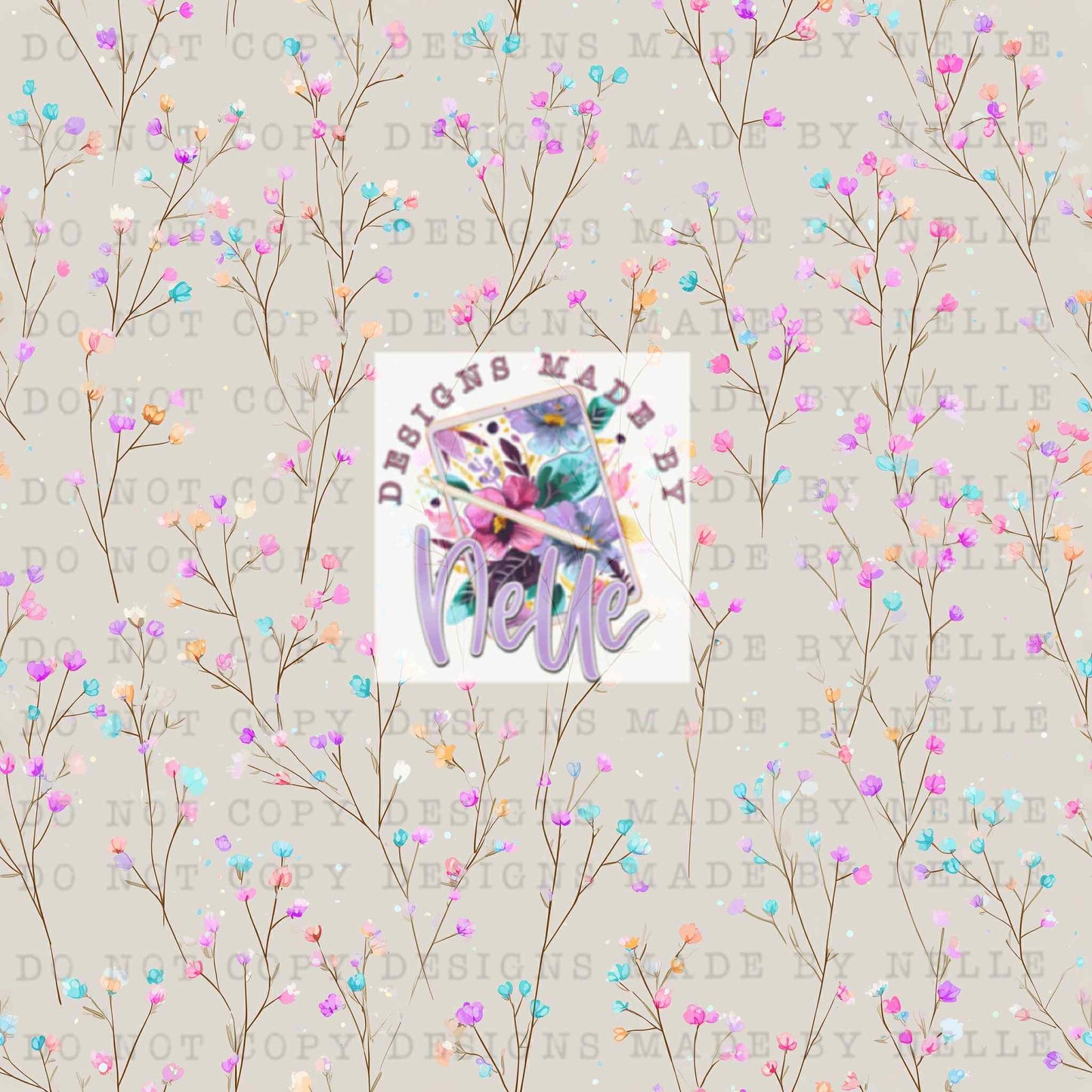 Colorful Babies Breath Blooms