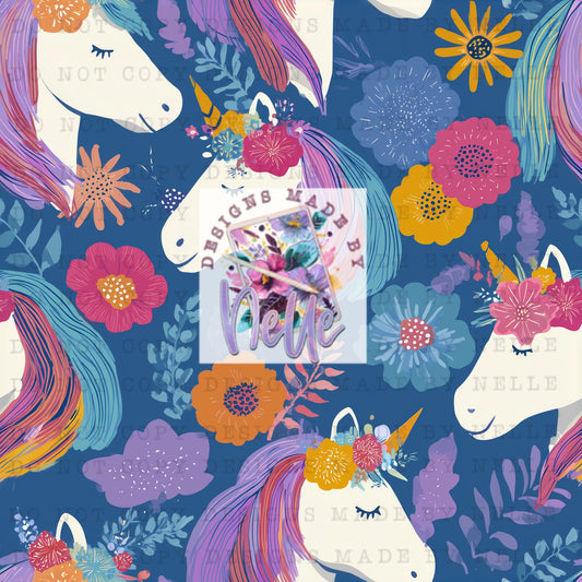 Dreamy Unicorn Meadow (Blue)