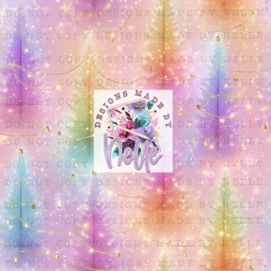 Rainbow glow trees