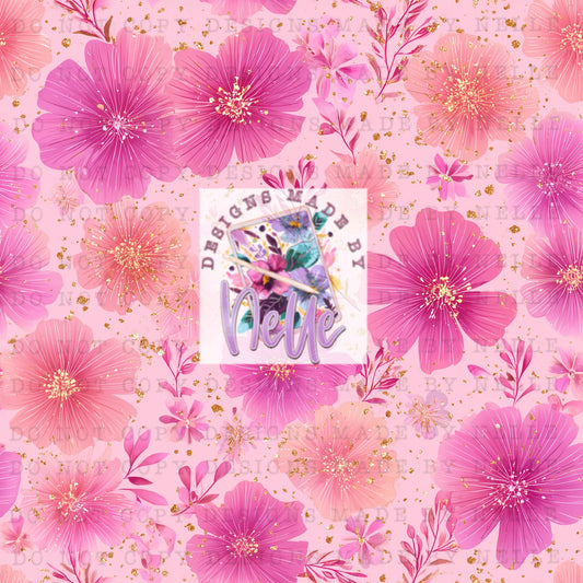 Pink Glitter Blossom field