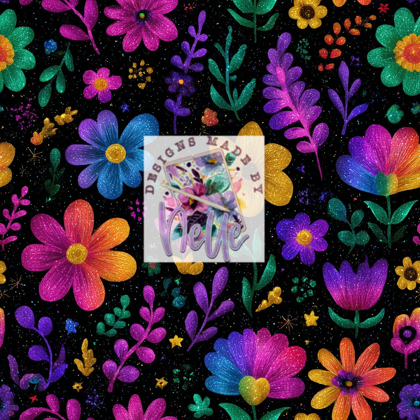 Cosmic Rainbow Florals