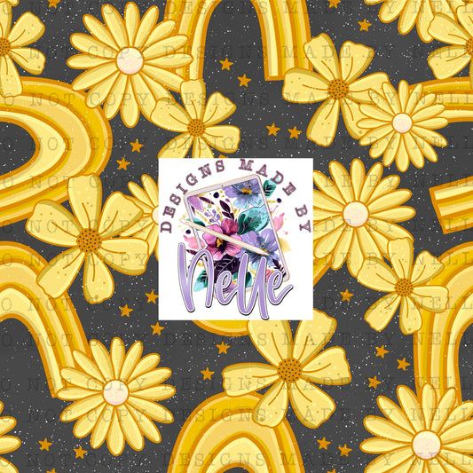 Floral Rainbow Yellow