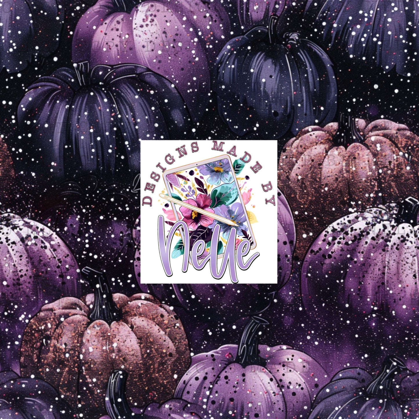 Purple Glitter Pumpkins