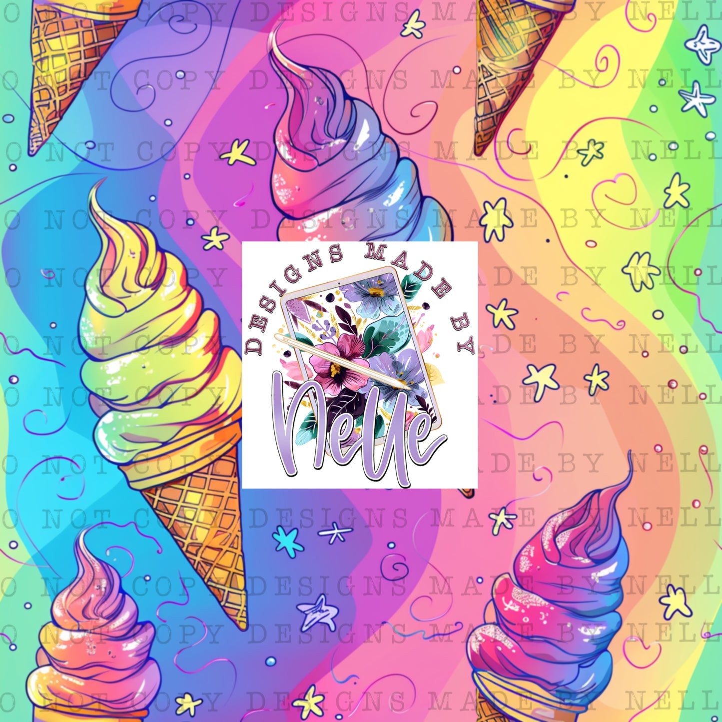 Rainbow Ice Cream 1