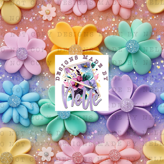 Glittering Pastel Petals 2