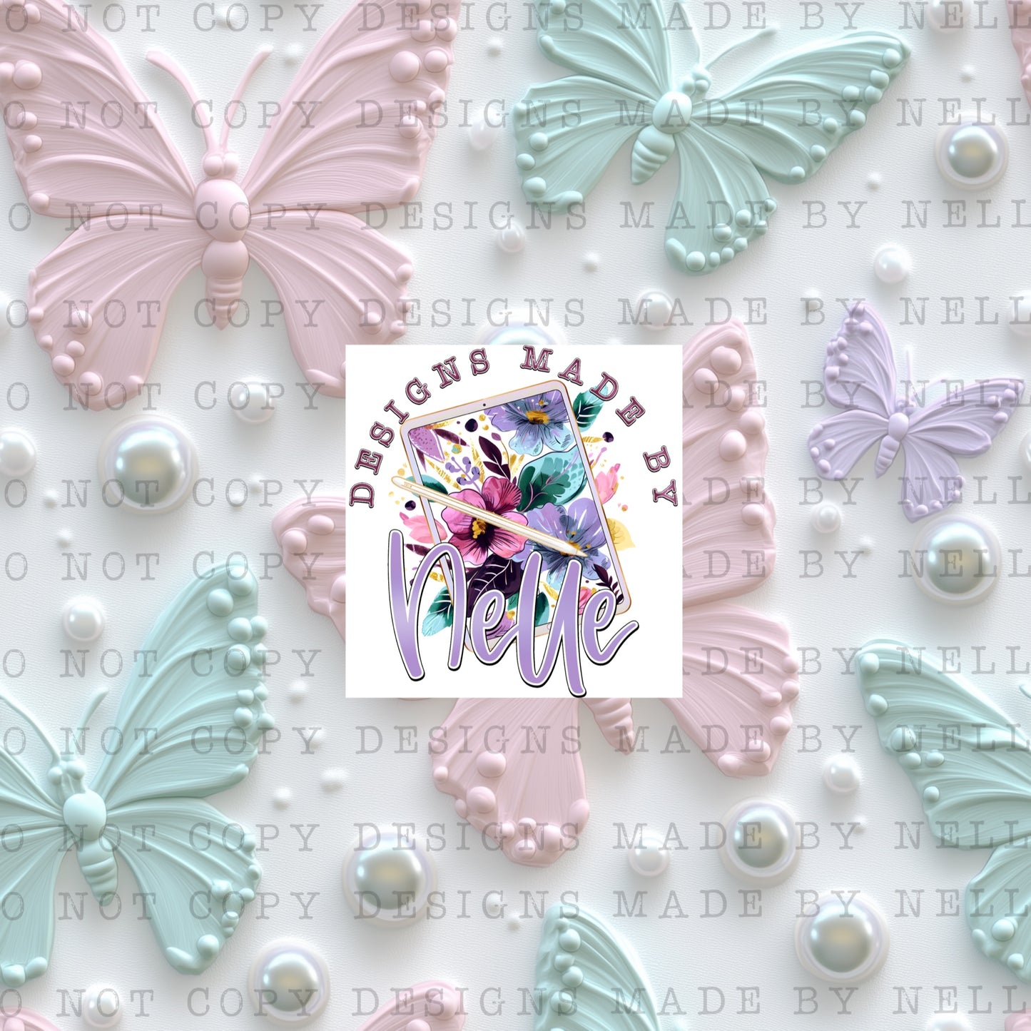 Pastel 3D Butterflies 5