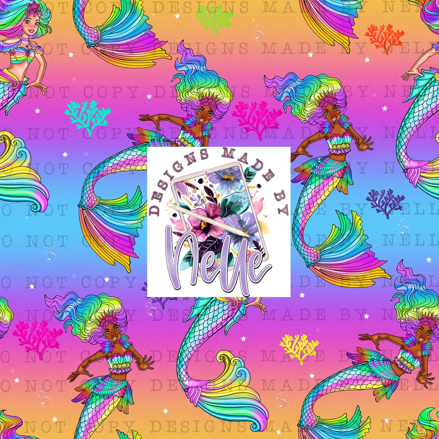 Neon Rainbow Mermaid 9