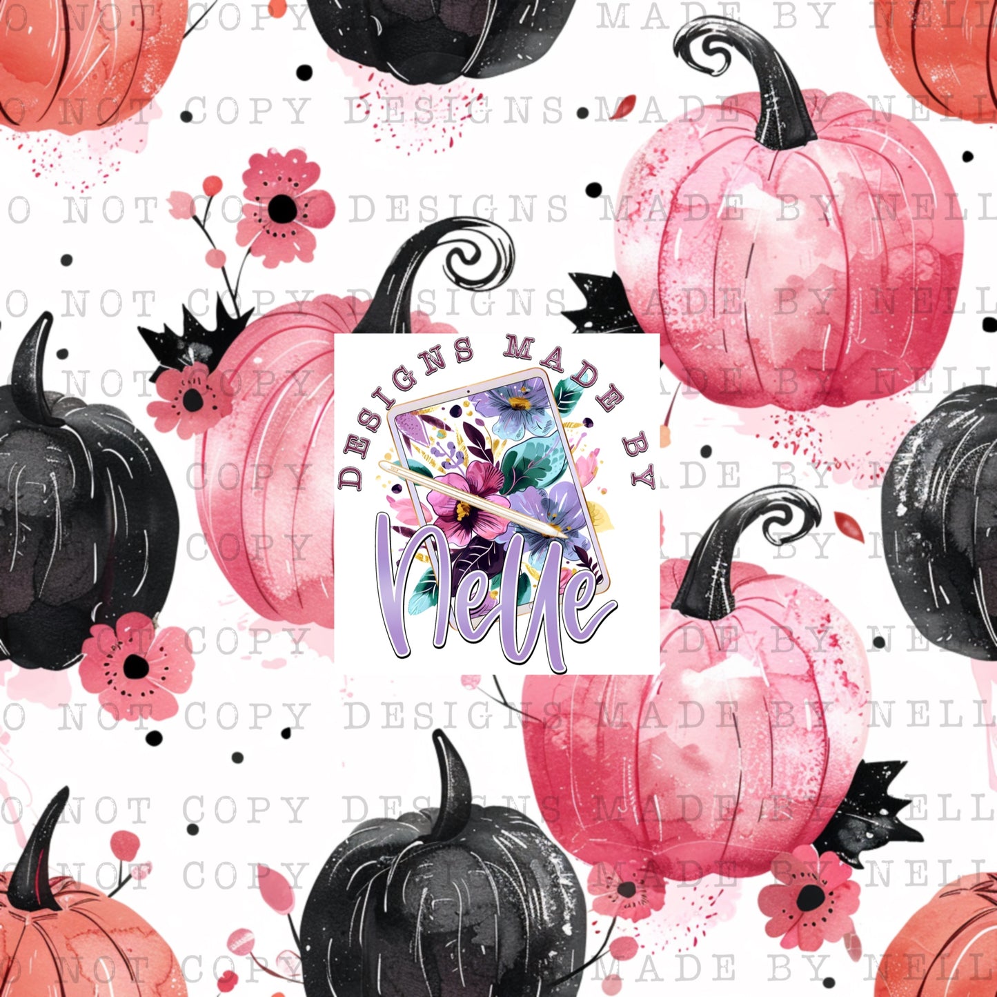 Pink & Black Pumpkins 2