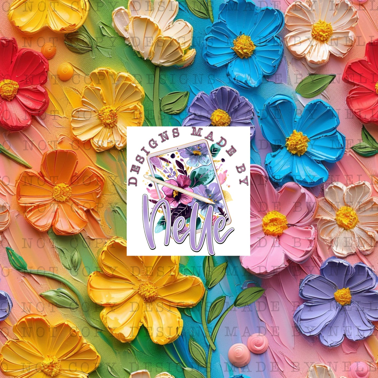 Colorful 3D Floral 3