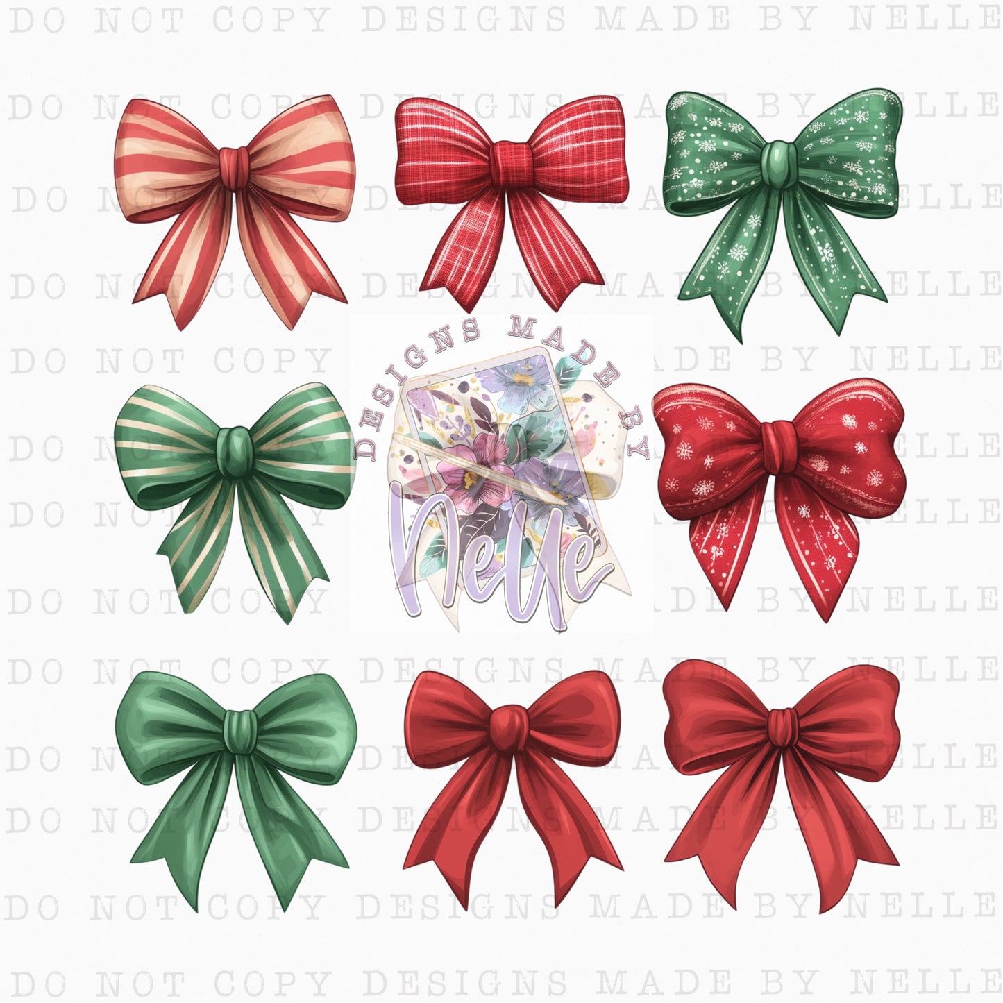 Christmas Bow Collage 2