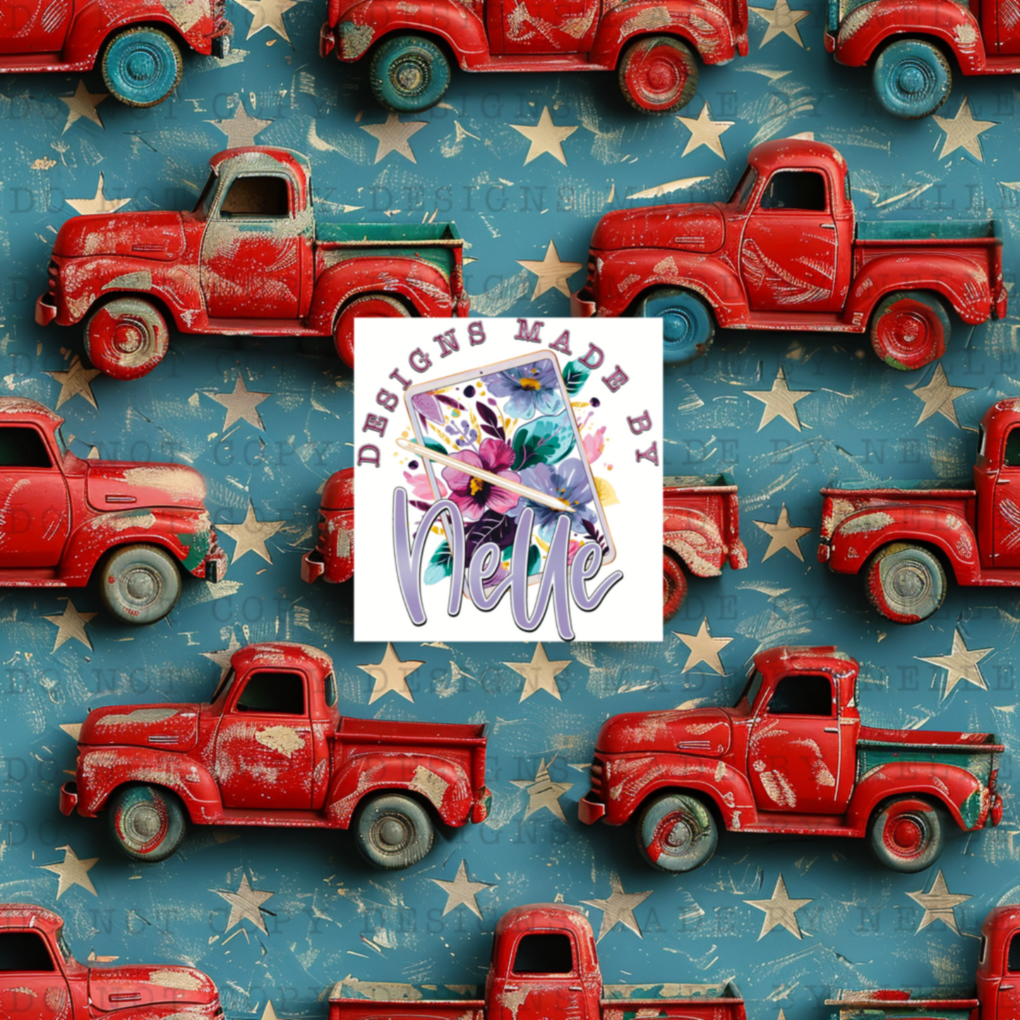 Patriotic Antique Truck 2