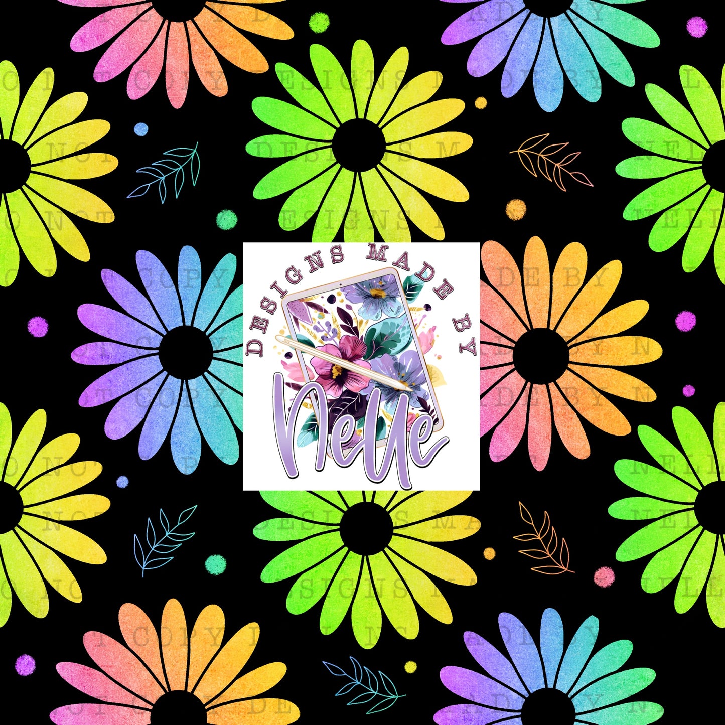 Neon Rainbow Daisy BUNDLE