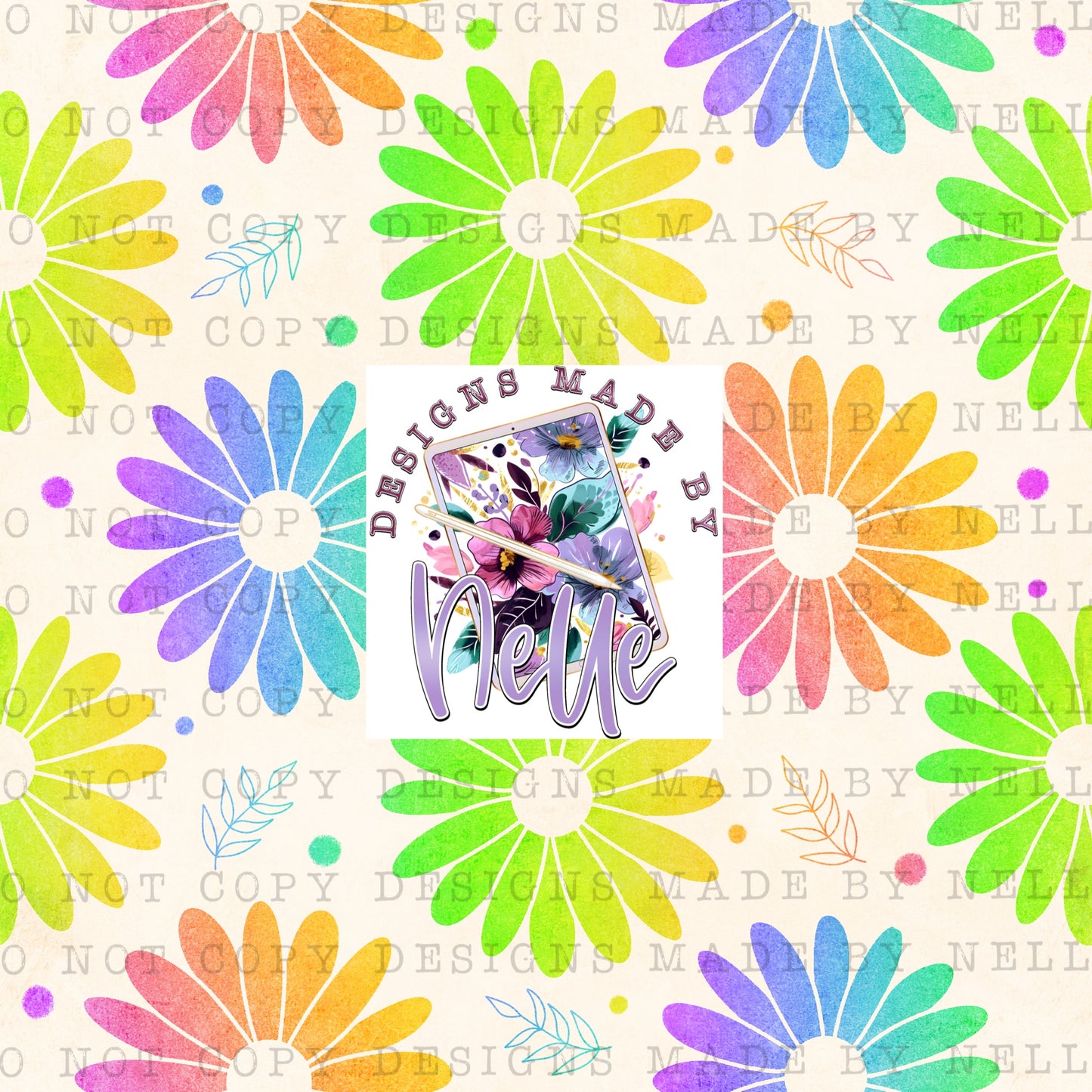 Neon Rainbow Daisy BUNDLE