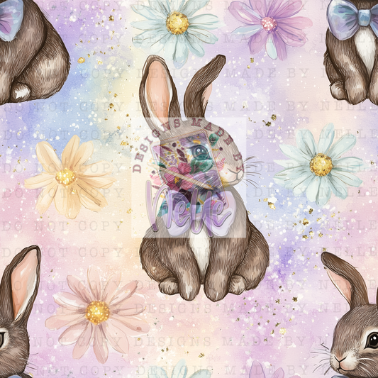 Floral Easter Bunnies 2