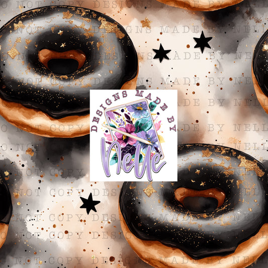 Black and Gold Donuts