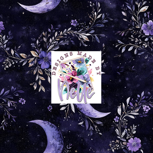 Purple Floral Moon 3