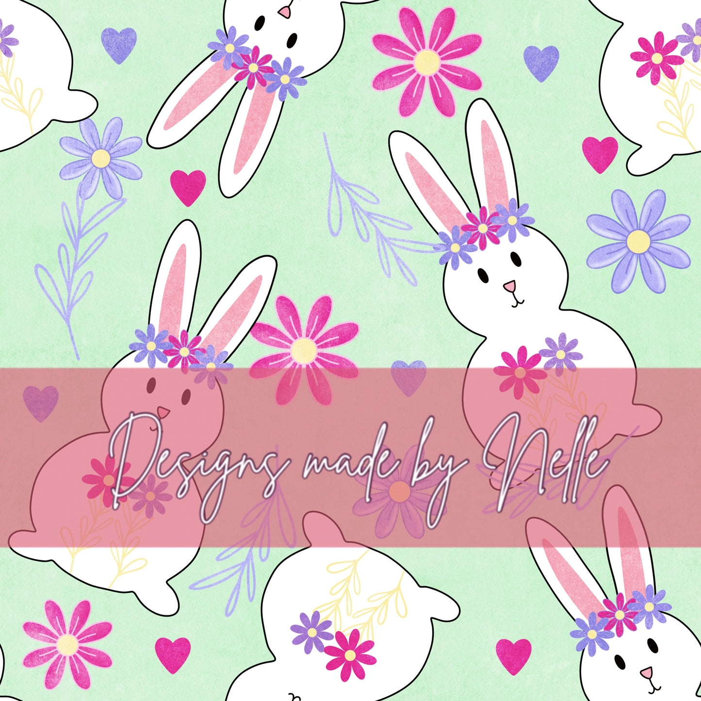 Floral Bunnies 3