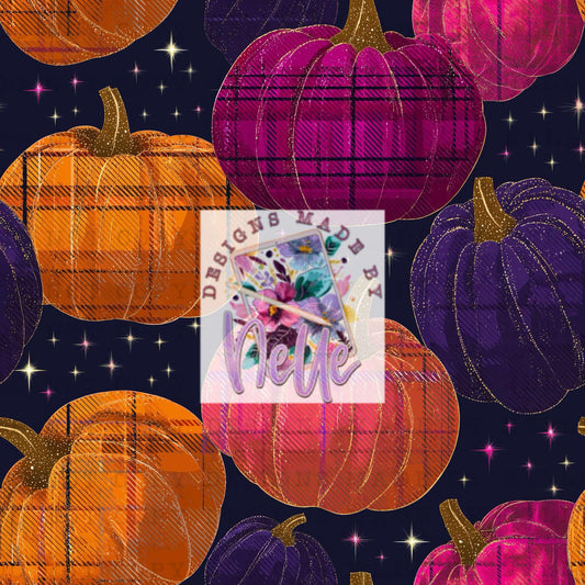 Moody orange pink purple fall pumpkins