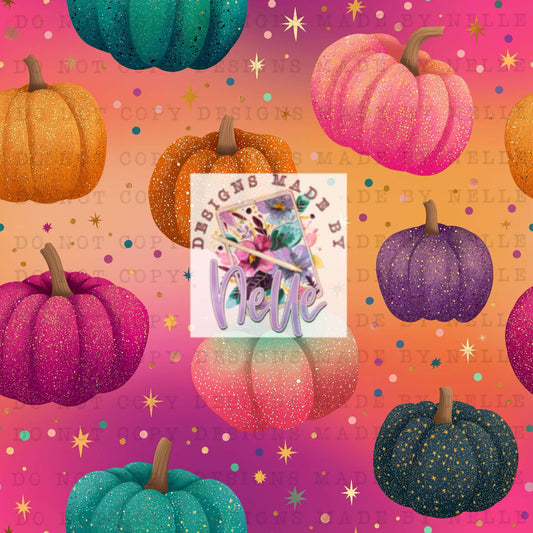Bright colorful pumpkins