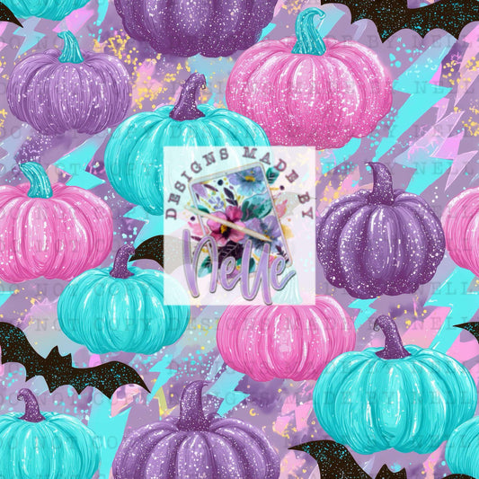 Spooky Szn black pink teal