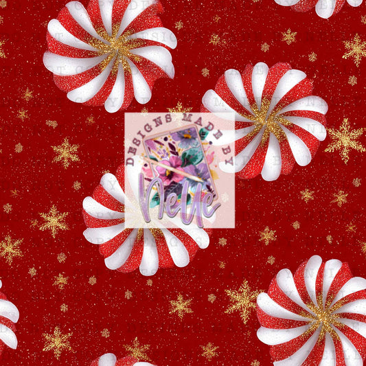 Glitter peppermint candy’s