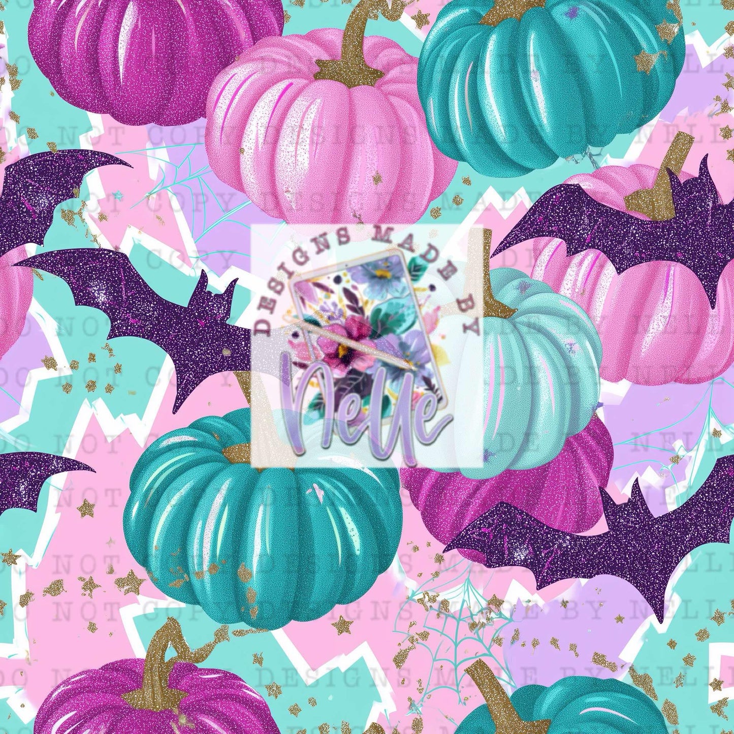 Pink Teal Blue Spooky Szn (2)