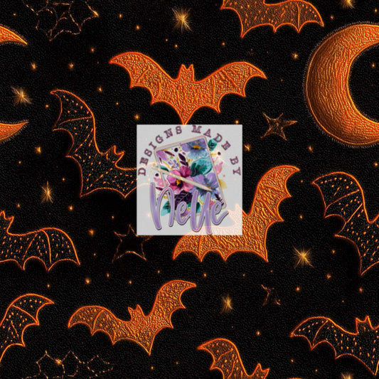 Embroidered bats