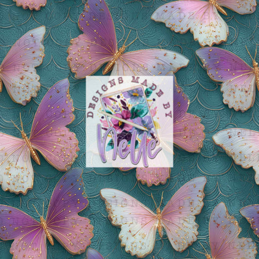 3D butterflies (Pink/Purple/White)