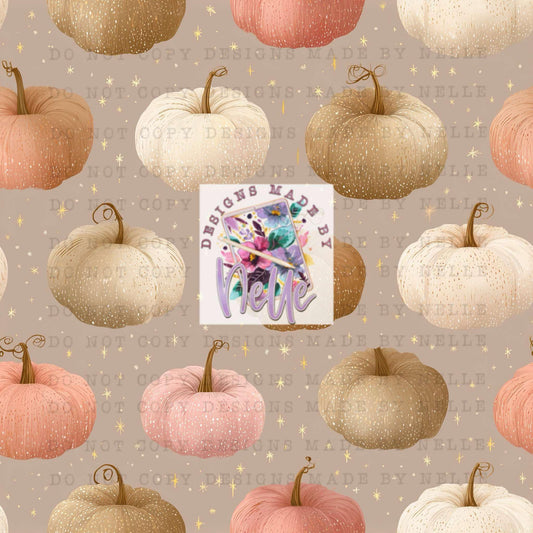 Lightly colored pumpkins