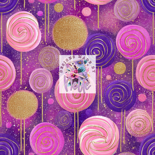 Pink, Gold, Purple Seamless (Fall)