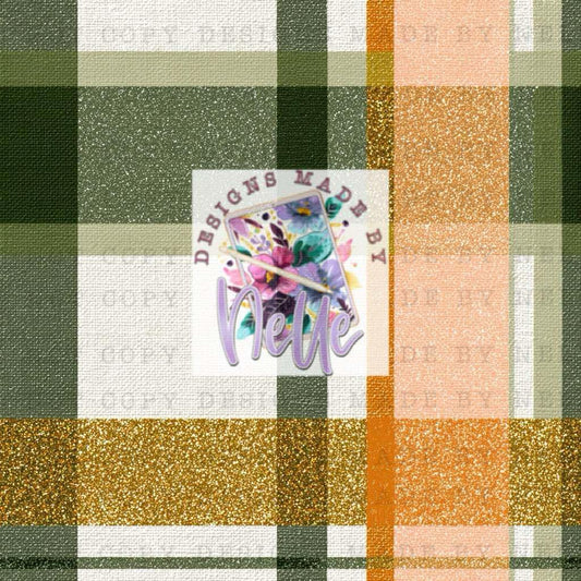Fall plaid with glitter tones