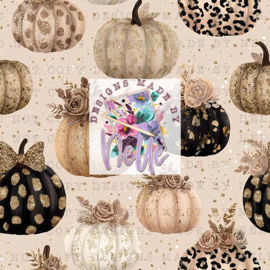 Glam Pumpkins Seamless