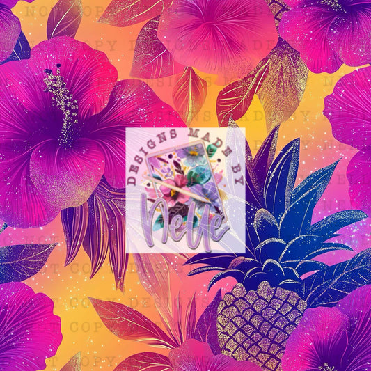 Colorful Summer Pineapple