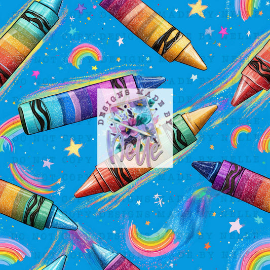 Rainbow crayons