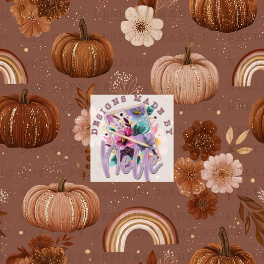 Harvest Season Pumpkins - Tan/Beige