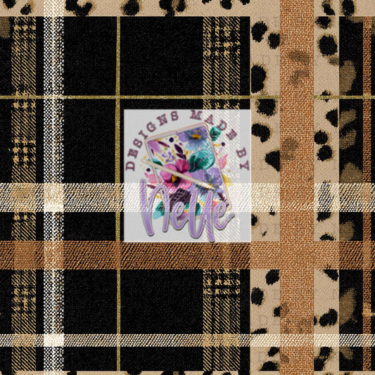 Fall plaid with animal print tones