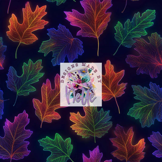 Neon Fall Leaves