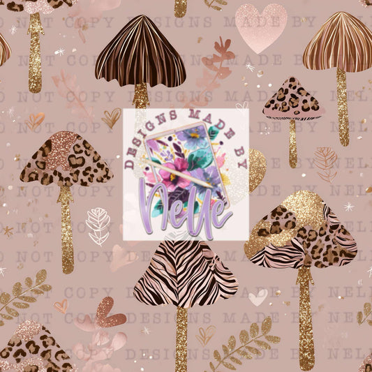 Fall Mushroom Whimsical