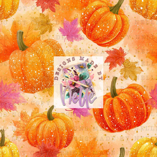 Bright glitter pumpkins