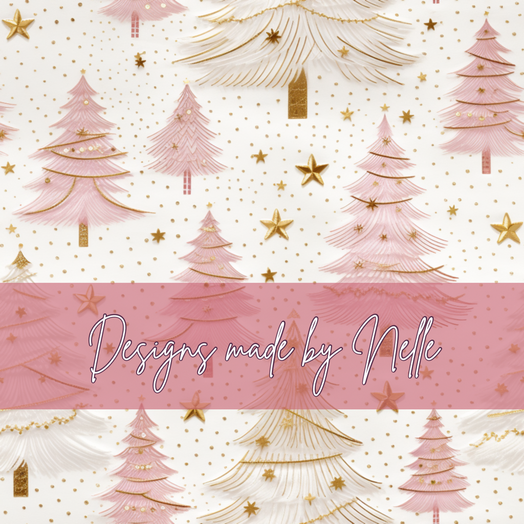 Pink  and gold Christmas