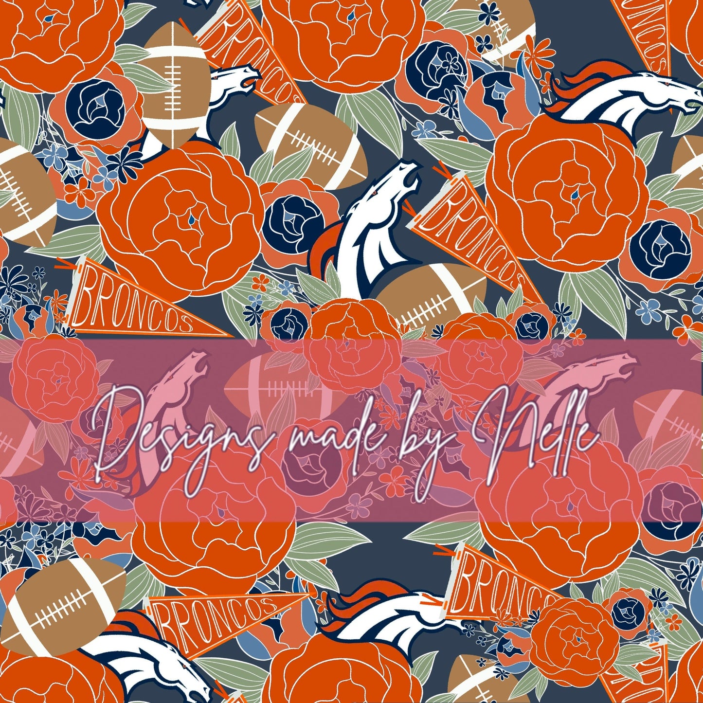 Broncos Team Floral