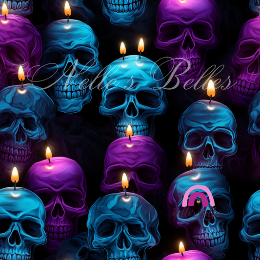 Skull Halloween candles