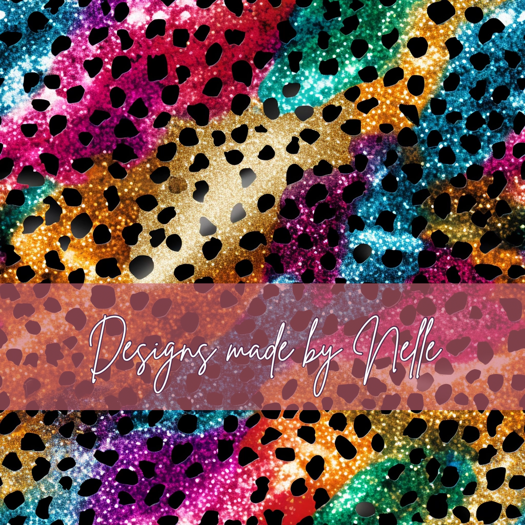 Glitter animal print 3